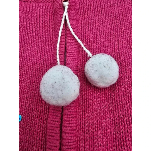 Tiara International Christmas Collection Women's XL Pink Snowman Zip Up Sweater - Picture 6 of 12